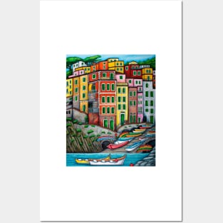 Colours of Riomaggiore, Cinque Terre Posters and Art